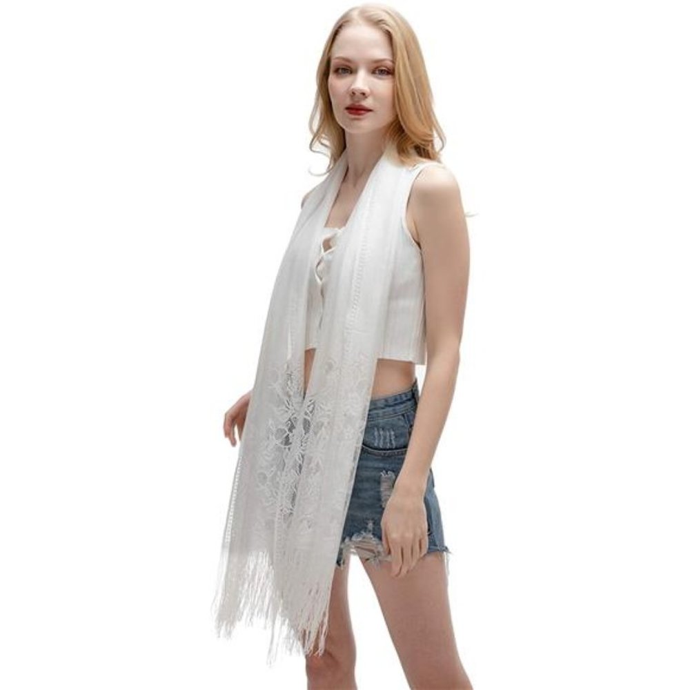 Shawls And Wraps For Women White